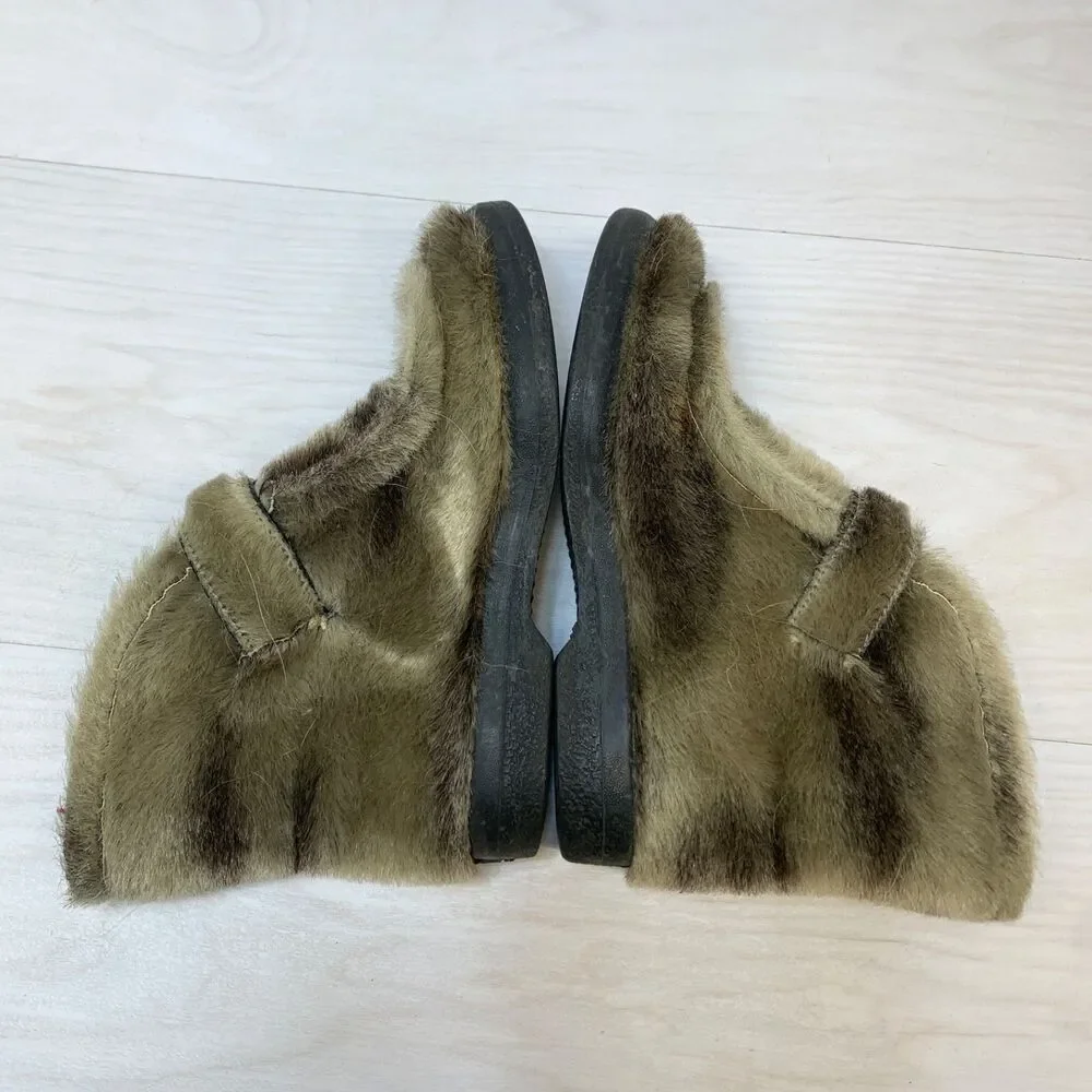 Vintage 70s Converse Stormgards Boots Womens 7 Winter Fur‎ Chukka Sherpa Beige